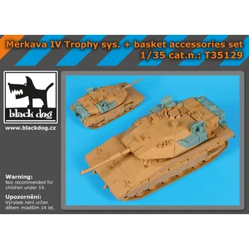 Plastikový model Blackdog 1/35 Merkava IV Trophy system+basket set (HOBBYB)