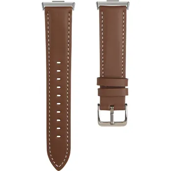 Ostatní příslušenství k chytrým hodinkám eses Kožený řemínek pro Huawei Watch Fit 3, 4 a 4 Pro - Hnědý