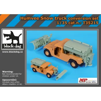 Plastikový model Blackdog 1/35 Humvee Snow truck - conversion set (ITALERI)