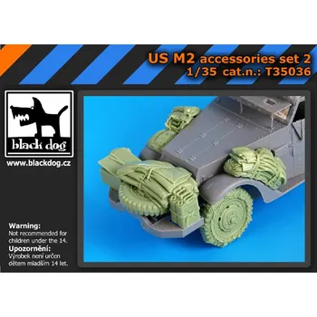 Plastikový model Blackdog 1/35 US M2 accessories set No.2 (DRAG)