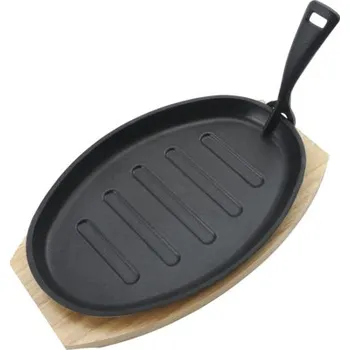 Příslušenství pro gril Grilovací pánev TENNEKER litinová oválná