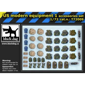 Plastikový model Blackdog 1/72 US modern equipment accessory set 1
