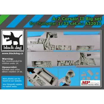 Plastikový model Blackdog 1/32 A-7 Corsair II big set (TRUMP)