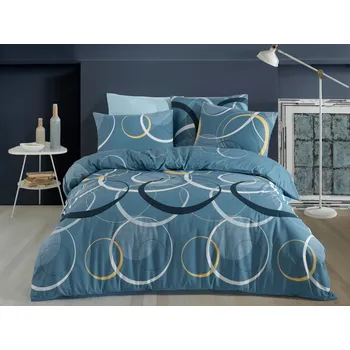 Povlečení Brotex Povlečení francouzské bavlna 220x200,70x90 Toronto blue