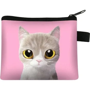 Malá dámská peněženka s motivem kočky - 14