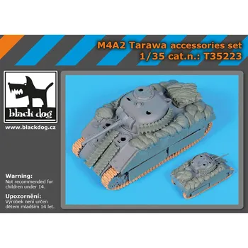 Plastikový model Blackdog 1/35 M4A2 Tarawa accessories set (DRAG)