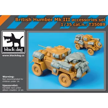 Plastikový model Blackdog 1/35 British Humber Mk.III accessory set (BRONCO)