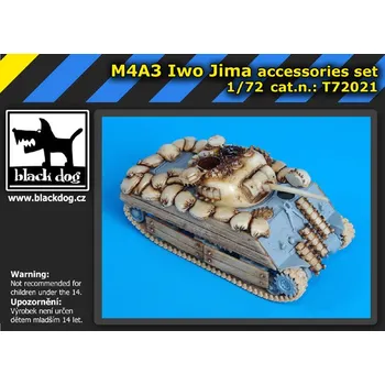 Plastikový model Blackdog 1/72 M4A3 Iwo Jima accessories set (DRAG)