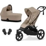 Cybex set 3v1 Avi Spin + Cot S 2025 + adaptéry - Almond Beige