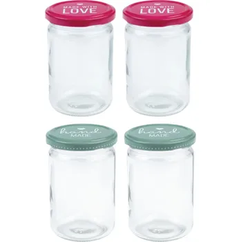 Zavařovací sklenice ERNESTO, 4 kusy