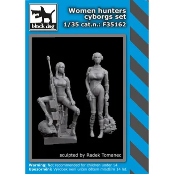 Plastikový model Blackdog 1/35 Woman hunters cyborgs set (2 fig.)