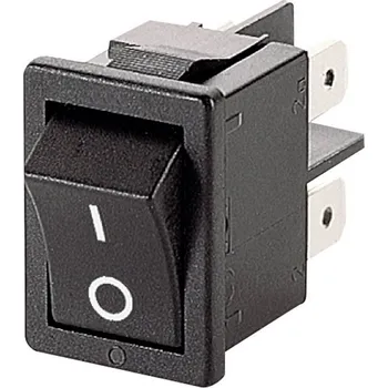 vypínač a zásuvka Marquardt 1858.1103 kolébkový spínač 1858.1103 250 V/AC 10 A 2x vyp/zap IP40 s aretací 1 ks