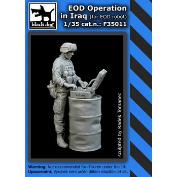 Plastikový model Blackdog 1/35 EOD operation in Iraq - for EOD robot (1 fig)