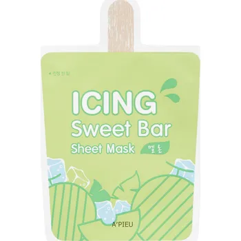 Pleťová maska A'Pieu Sweet Bar výživná plátýnková maska s extraktem z melounu na obličej, 21 g