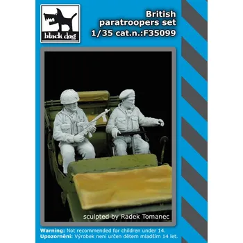 Plastikový model Blackdog 1/35 British paratroopers set (2 fig.)