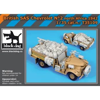 Plastikový model Blackdog 1/35 British SAS Chevrolet No.2 North Africa 1942