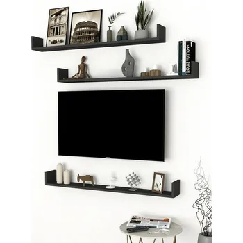 Komoda Závěsné police 120 JODI (3ks) barva antracit