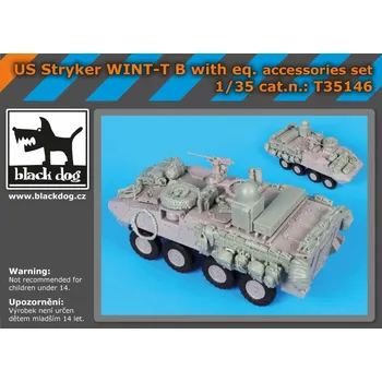 Plastikový model Blackdog 1/35 US Stryker WINT-T B w/ equipment set (TRUMP)