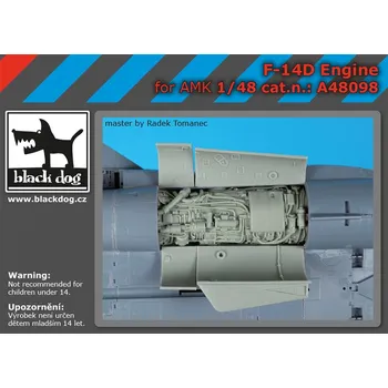 Plastikový model Blackdog 1/48 F-14D engine (AMK)