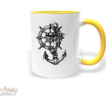 Hrnek - Námořnická Kotva Barva: Žlutá