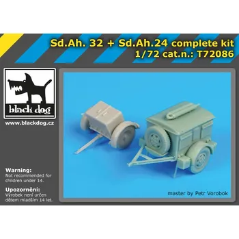 Plastikový model Blackdog 1/72 S.d.Ah32 + S.d.Ah 24 (complete kit)