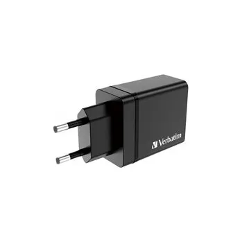 VERBATIM Univerzální adaptér CHR-30EU2, 30W, 1x USB-C, 3x USB černá