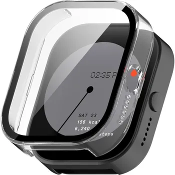 Příslušenství k chytrým hodinkám VSECHNONAMOBIL 74397 PC FULL COVER Plastový kryt se sklem pro CMF Watch Pro průhledný