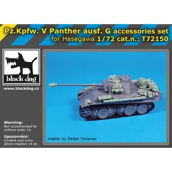 Plastikový model Blackdog 1/72 Pz.Kpfw.V Panther Ausf.G accessory set (HAS)