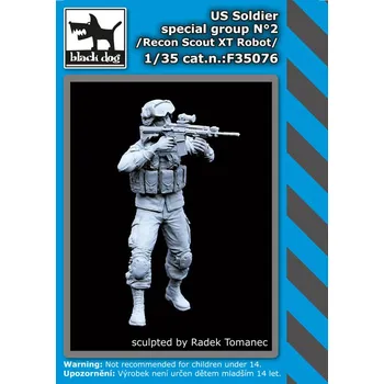 Plastikový model Blackdog 1/35 US soldier special group No.2 (1 fig.)