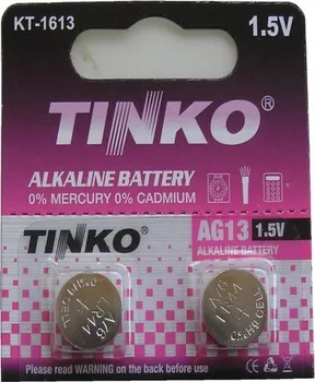 Článková baterie Tinko KT1613 LR44 1,5 V