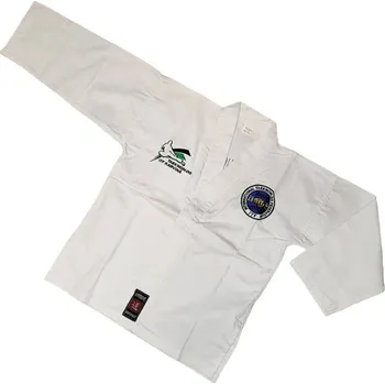 KATSUDO DOBOK ITF S VÝŠIVKOU TAEKWONDO KARVINÁ Barva: Bílá, Velikost: 130