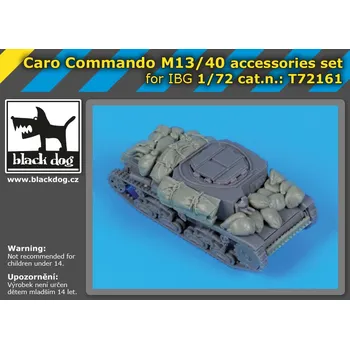 Plastikový model Blackdog 1/72 Caro comando M13/40 accessories set (IBG)
