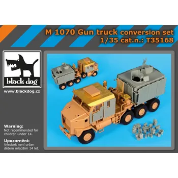 Plastikový model Blackdog 1/35 M1070 Gun truck conversion set (HOBBYB)