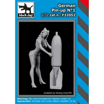 Plastikový model Blackdog 1/32 German Pin-up No.1 (1 fig.)