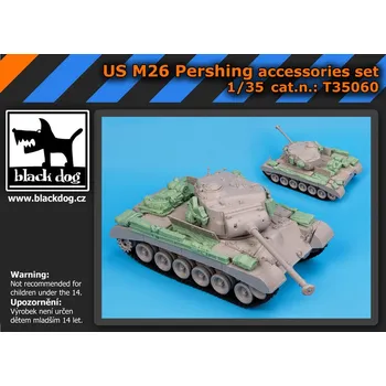 Plastikový model Blackdog 1/35 US M-26 Pershing accessories set (HOBBYB)