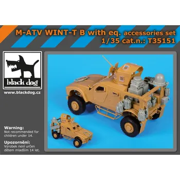 Plastikový model Blackdog 1/35 M-ATV WINT-T B w/ equipment set (PANDA)