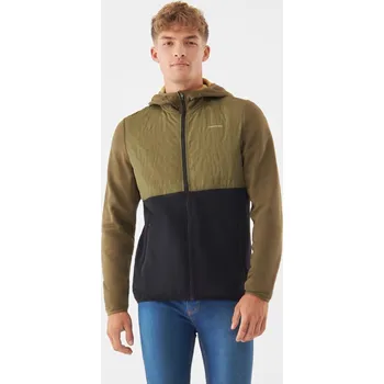 Pánská mikina Pánská hybridní bambusová mikina Viking CREEK zelená/černá XXL