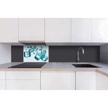 Obklad DIMEX ART Dibond za kuchyňskou linku DBW-06040-002 60 x 40 cm modrá