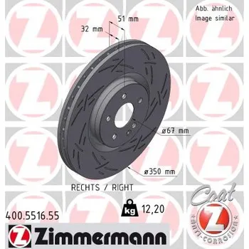 Brzdový kotouč Brzdový kotouč ZIMMERMANN 400.5516.55