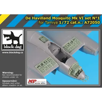 Plastikový model Blackdog 1/72 De Havilland Mosquito Mk VI set No.1 (TAM)