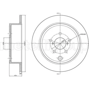 Brzdový kotouč Brzdový kotouč METELLI 23-1337C