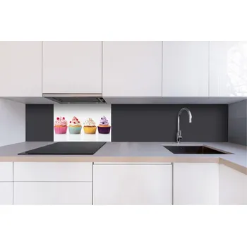 Obklad DIMEX | Dibond za kuchyňskou linku DBW-06040-232 | 60 x 40 cm | Cupcaky + Dibond deska za kuchyňskou linku DIMEX v rozměru 60 x 40 cm, motiv Cupcaky