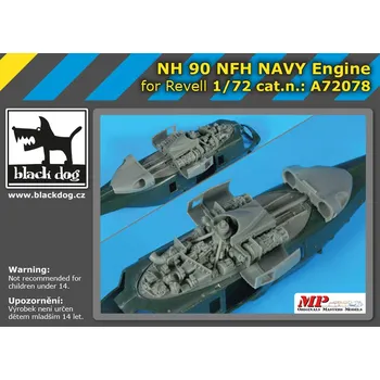 Plastikový model Blackdog 1/72 NH 90 NFH Navy engine (REV)