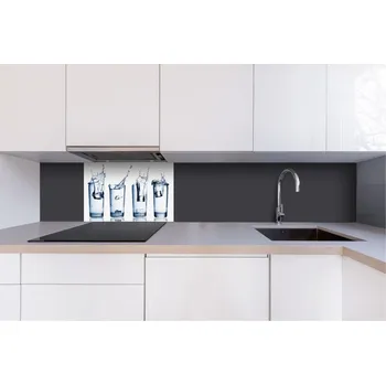 Obklad DIMEX | Dibond za kuchyňskou linku DBW-06040-162 | 60 x 40 cm | Sklenice vody + Dibond deska za kuchyňskou linku DIMEX v rozměru 60 x 40 cm, motiv Sklenice vodyv rozměru