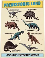 Rex London Prehistoric Land dočasné tetování s motivem dinosaurů 2 archy