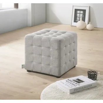 Stolička Taburet CUBIX II sv. šedá látka