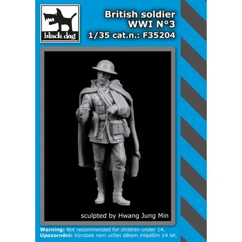 Plastikový model Blackdog 1/35 British Soldier WWI No.3 (1 fig.)