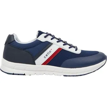 Pánská obuv Pánská vycházková obuv CELIO SNEAKERS 45 Modrá, Bílá, Červená