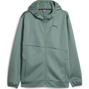 Pánská mikina Pánská sportovní mikina Puma TRAIN ALL DAY HOODIE S Khaki, Černá