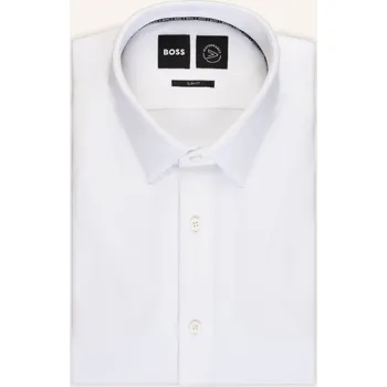 Pánská košile Boss Pánská Žerzejová Košile Hank Slim Fit, bílá, 41